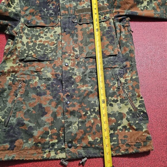 VTG German Military Jacket Mens S Flecktarn Camo Parka Army Field Coat 1993 - Picture 15 of 15